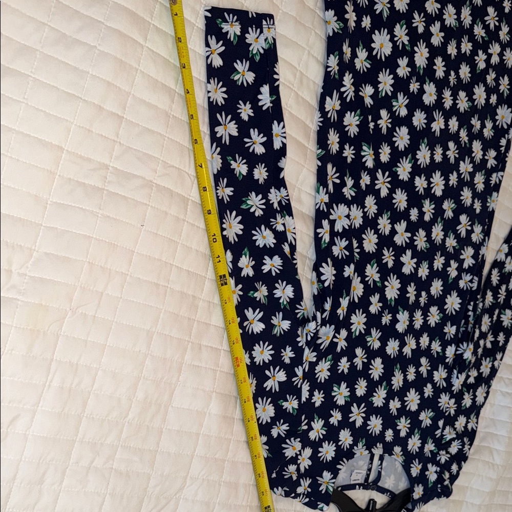 Old Navy Navy Blue Floral Long Sleeve Dress - Picture 7 of 12